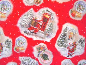Christmas oilcloth